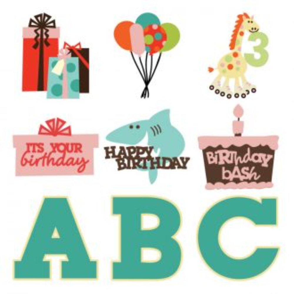 Cricut BIRTHDAY BASH shape & font - Picture 2 of 16